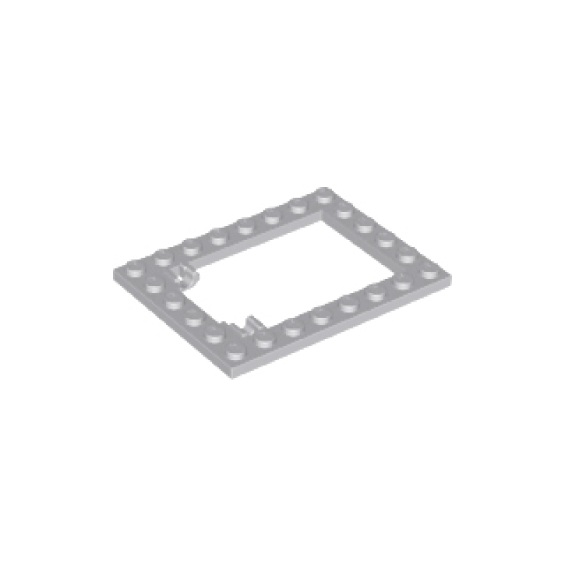 Plaat, Aangepast 6x8 trap, deur frame horizontaal Light Bluish gray